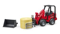 Produktbild von BRUDER - Schäffer Hoflader 2034 mit Ballengreifzange und 1 Rundballen 02192