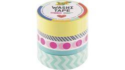 Produktbild von folia Washi-Tape 5er-Set neon-pink