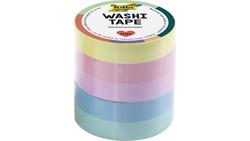 Produktbild von folia Washi-Tape 5er-Set pastell