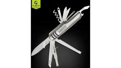 Produktbild von BLACK COFFEE Taschenmesser mit 11 Funktionen silber