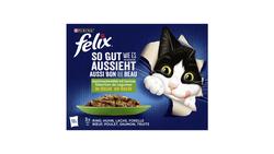 Produktbild von felix Katzennassfutter So gut wie es aussieht in Gelee Gemischte Vielfalt mit Gemüse 12x85g