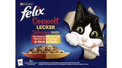 Produktbild von felix Katzennassfutter So gut wie es aussieht Doppelt Lecker in Gelee vom Land  12x85g