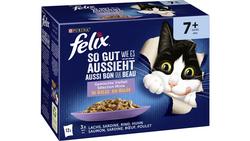 Produktbild von felix Katzennassfutter So gut wie es aussieht in Gelee Senior Gemischte Vielfalt 12x85g