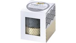 Produktbild von folia Washi-Dekor grau/gold