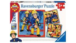 Produktbild von Ravensburger Puzzle - Feuerwehrmann Sam, Unser Held Sam, 3 x 49 Teile