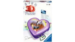 Produktbild von Ravensburger Puzzle - 3D Puzzle-Organizer - 3D Puzzle Herzschatulle Pferde