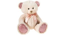 Produktbild von Heunec - Friends4ever - Pearlie Bär "Taupie" mit rosé Schleife Teddy 23cm