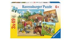 Produktbild von Ravensburger Puzzle - Mein Reiterhof, 3 x 49 Teile