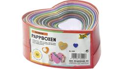 Produktbild von folia Geschenkboxen Herz, 12 Stück