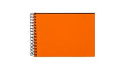 Produktbild von goldbuch Spiralalbum Bella Vista orange mit schwarzen Seiten 17x23 cm