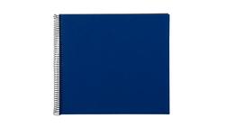 Produktbild von goldbuch Spiralalbum Bella Vista blau mit schwarzen Seiten, 30x34 cm