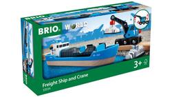 Produktbild von BRIO Bahn - Containerschiff mit Kranwagen