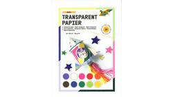 Produktbild von folia Transparentpapierheft 14 x 20cm 10 Blatt farblich sortiert