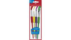 Produktbild von FABER-CASTELL Pinsel bunt 4er-Set 2,6,10 Haarpinsel