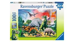 Produktbild von Ravensburger Puzzle - Unter Dinosauriern, 100 XXL-Teile