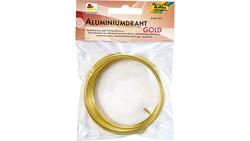 Produktbild von folia Aluminiumdraht gold 2mm x 5m