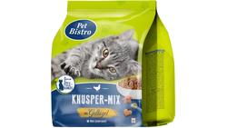 Produktbild von Pet Bistro Katzentrockenfutter Knusper-Mix mit Geflügel und Rind 1kg