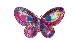 Produktbild von Mono Quick Bügelmotiv Schmetterling pink Pailletten
