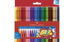 Produktbild von FABER-CASTELL Fasermaler Grip Colour Marker 20er-Etui