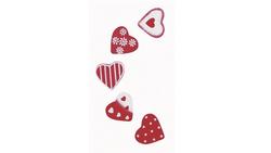 Produktbild von Rayher - HOLZSTREUTEILE HERZ 2CM ROT/WEISS 20STK. 8890300