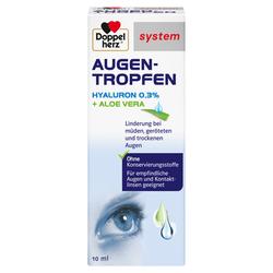 Produktbild von DOPPELHERZ Augen-Tropfen Hyaluron 0,3% system 10 ml