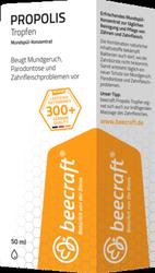 Produktbild von BEECRAFT Propolis Tropfen Mundspül-Konzentrat 50 ml