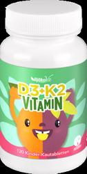 Produktbild von VITAMIN D3+K2 Kinder Kautabletten vegan 120 St