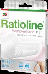 Produktbild von RATIOLINE Wundverband 10x8 cm steril 5 St