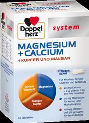 Produktbild von DOPPELHERZ Magnesium+Calc.+Kupfer+Mangan syst.Tab. 60 St