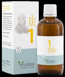 Produktbild von BIOCHEMIE Pflüger 1 Calcium fluoratum D 12 Tropfen 100 ml