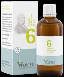 Produktbild von BIOCHEMIE Pflüger 6 Kalium sulfuricum D 6 Tropfen 100 ml