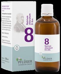 Produktbild von BIOCHEMIE Pflüger 8 Natrium chloratum D 6 Tropfen 100 ml