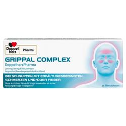 Produktbild von GRIPPAL COMPLEX DoppelherzPharma 200 mg/30 mg FTA 20 St