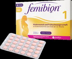 Produktbild von FEMIBION 1 Kinderwunsch+Frühschwangers.o.Jod Tabl. 60 St