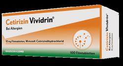 Produktbild von CETIRIZIN Vividrin 10 mg Filmtabletten 100 St