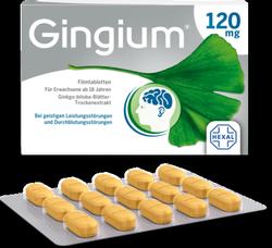 Produktbild von GINGIUM 120 mg Filmtabletten 30 St