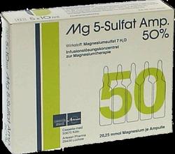 Produktbild von MG 5 Sulfat Amp. 50% Infusionslösungskonzentrat 5 St