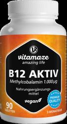 Produktbild von B12 AKTIV 1.000 µg vegan Tabletten 90 St