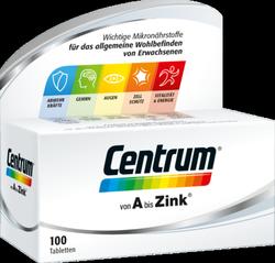 Produktbild von CENTRUM A-Zink Tabletten 100 St