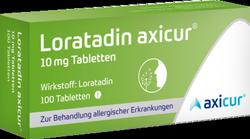 Produktbild von LORATADIN axicur 10 mg Tabletten 100 St