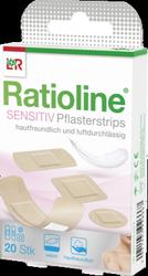 Produktbild von RATIOLINE sensitive Pflasterstrips in 4 Größen 20 St