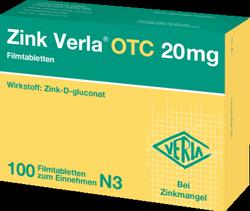 Produktbild von ZINK VERLA OTC 20 mg Filmtabletten 100 St