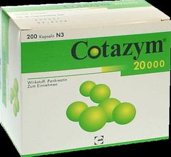 Produktbild von COTAZYM 20.000 Pellets magensaftresistente Kapseln 200 St