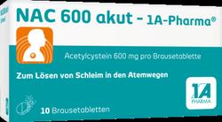 Produktbild von NAC 600 akut-1A Pharma Brausetabletten 10 St