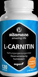 Produktbild von L-CARNITIN 680 mg vegan Kapseln 120 St