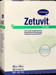 Produktbild von ZETUVIT Plus extrastarke Saugkompr.steril 10x10 cm 10 St
