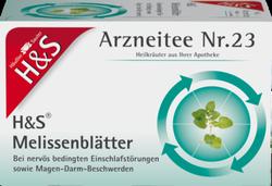 Produktbild von H&S Melissenblätter Filterbeutel 20X1.5 g
