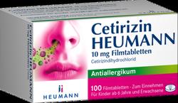 Produktbild von CETIRIZIN Heumann 10 mg Filmtabletten 100 St