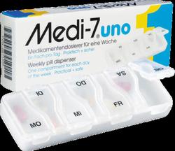 Produktbild von MEDI 7 uno Medikamentendosierer für 7 Tage weiß 1 St