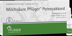 Produktbild von MILCHSÄURE Pflüger Potenzakkord Inj.-Lsg.Amp. 10 St